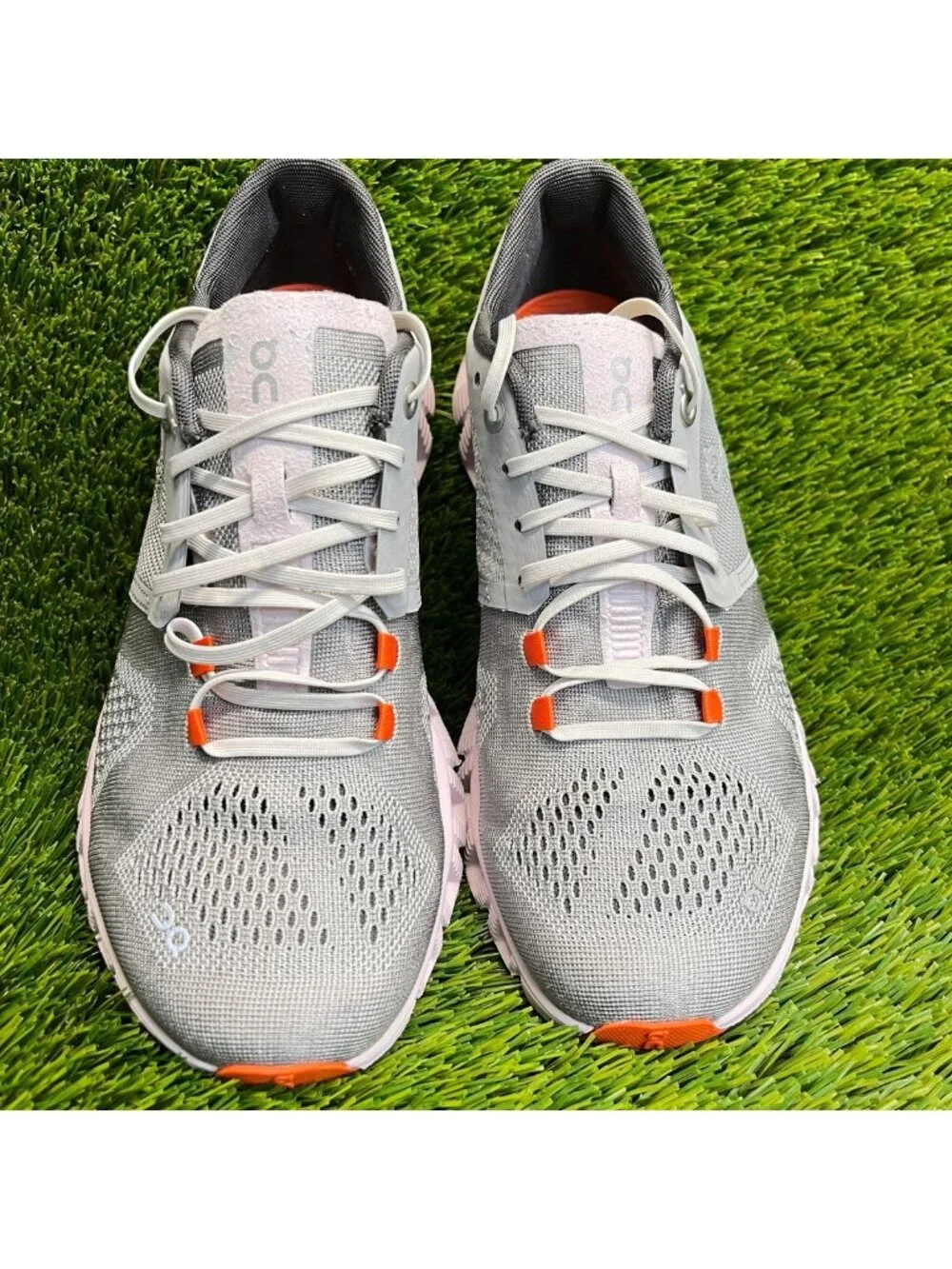 On Cloud X Alloy Gray Lily Pink Womens Size 6.5 Athletic Running Shoes Sneakers